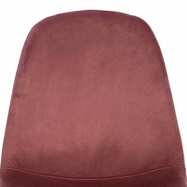 Стул Бриз/Breeze (мод.4724)/1 шт. в упаковке велюр/металл, 44х53х87см, коралловый (HLR44)/белый Coral (коралловый) HLR44 / белый Велюр/металл