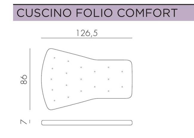 Лаунж-кресло пластиковое с подушкой Folio белый, бежевый 720х810-925х1130-1065 мм