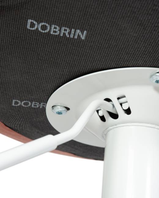 Стул барный DOBRIN TAILOR WHITE, пудрово-розовый велюр (MJ9-32)