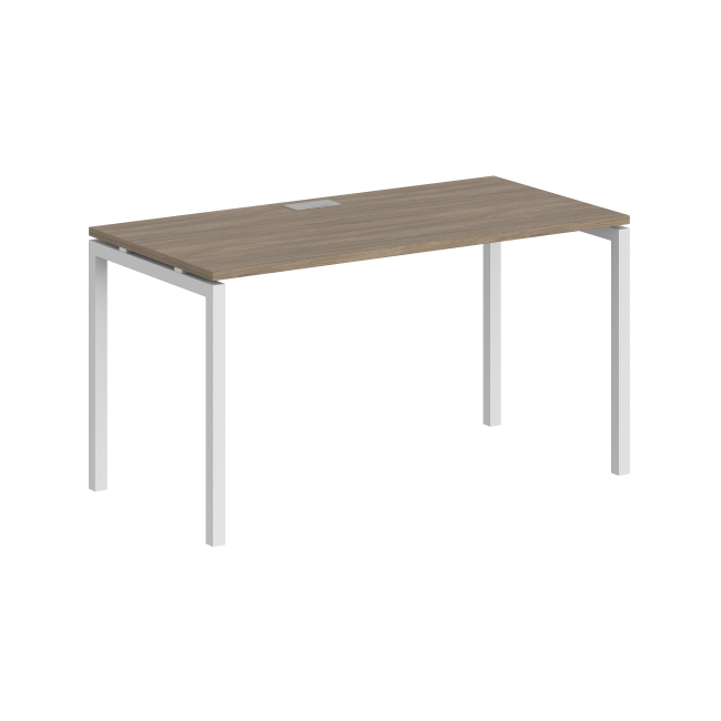 SG.207.OD.44.WH / Стол 1200х800х750 / профиль: 40х40 белый; столешница: дуб темный