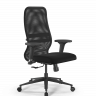 Кресло SynchroSit 8 B2-8D - X1+UMF(X1) /Uh00/Wh00/D02P(M20.B11.G19.W02), тем.серый-черный