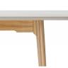 Halmar 140(180)x80 белый спеченный камень / светлое дерево