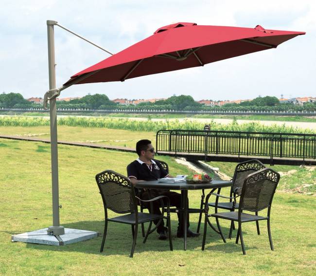 Садовый зонт Garden Way А002-3000, бордовый