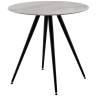 Стол Ники круглый столешница керамика Italian light grey 800