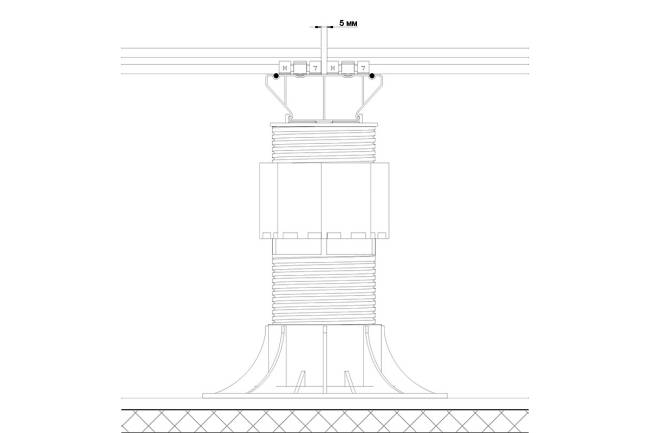 Стыковочная алюминиевая лага HILST 100x40x4000 мм