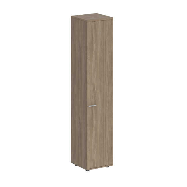 SG.802.OD.OD.R / Шкаф высокий 400х400х1955, з.ст HDF, правый / корпус: дуб темный; фасад: дуб темный