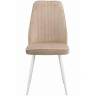 Стул DikLine 327 поворотный B03 BEIGE, ножки белые