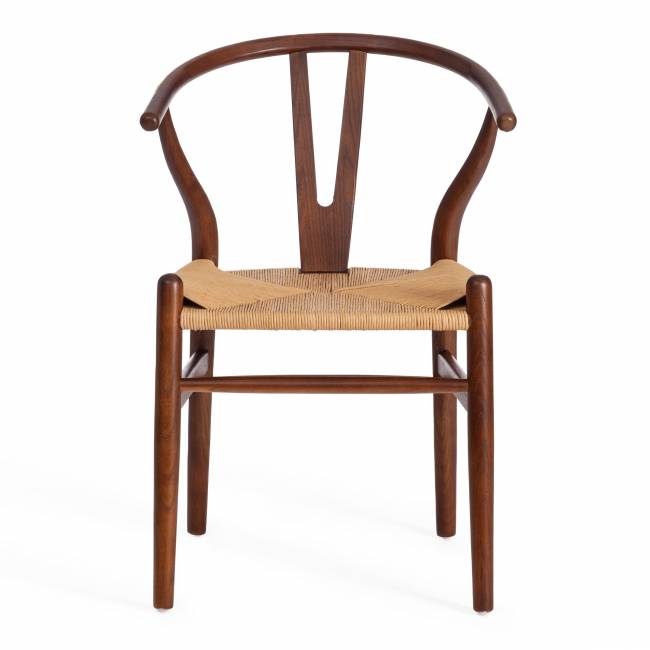 Стул Вишбон/Wishbone (мод.CB2212) дерево вяз, 57х50,5х79,5, темный орех №5 орех темный дерево вяз