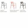 Кресло пластиковое Trill Armchair серый 585х535х825 мм