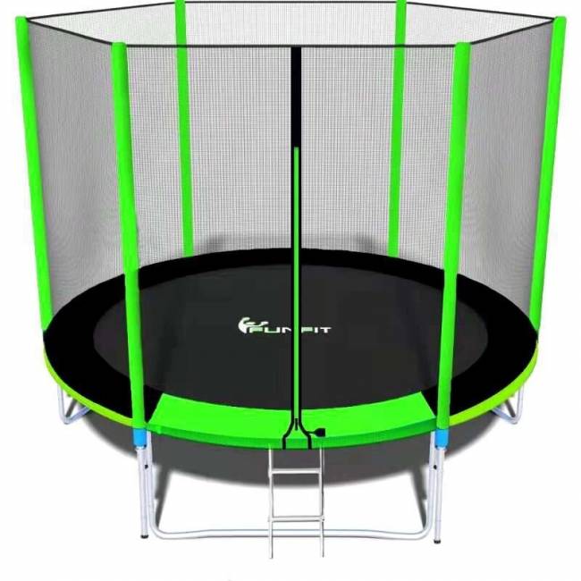 Батут "FunFit 8 FT 252 см PRO", зеленый