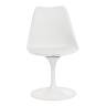 Стул Тулип Фэшн Чаир/Tulip Fashion Chair (мод.109)/1 шт. в упаковке металл/пластик/, 48х55х81см, белый/белый белый металл/пластик/PU