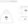 Стул пластиковый Tiffany коричневый 450х510х850 мм