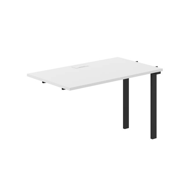 PR.262.WH.O59.BL / Секция рабочей станции s-b-s 1200х700х750 / профиль: 59х59 черный; столешница: белый