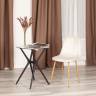 Стул Бриз/Breeze (мод.4724) велюр/металл, 44х53х87см, светло-бежевый (HLR1)/натуральный (Комплект из 4 шт.) светло-бежевый Велюр/металл