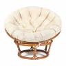 Кресло Папасан/Papasan (23/01 W) /с подушкой и ремешками/ диаметр подушки 129см, 115х101х104см, пекан орех, ткань старт Pecan (орех)