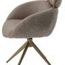 Стул ГУННАР (GUNNAR) 360 град, цвет БЕЖЕВЫЙ VEGA-11 / MIAMI-160, ткань / ШАМПАНЬ каркас, ®DISAUR