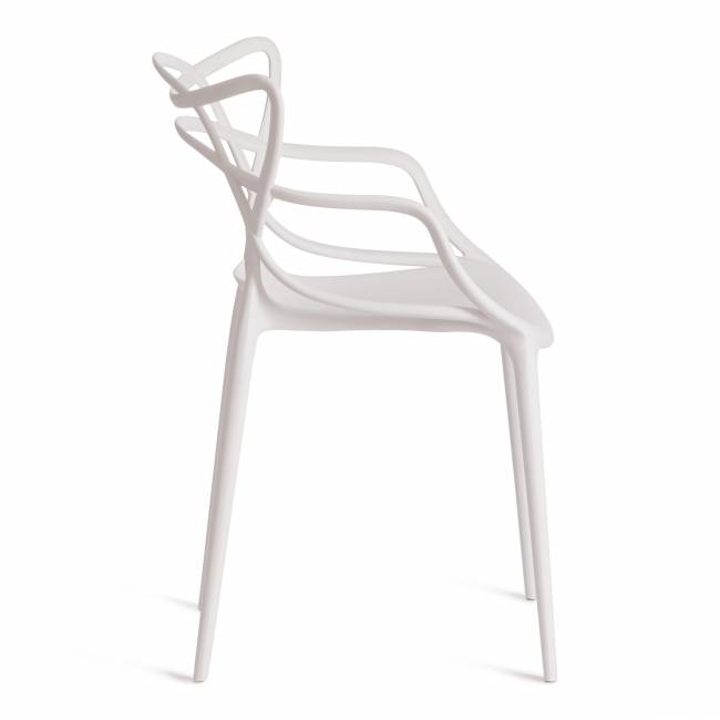 Стул Кет Чаир/Cat Chair (мод.028)/1 шт. в упаковке пластик, 53х59х82,5см, белый C0057 белый пластик