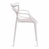 Стул Кет Чаир/Cat Chair (мод.028)/1 шт. в упаковке пластик, 53х59х82,5см, белый C0057 белый пластик