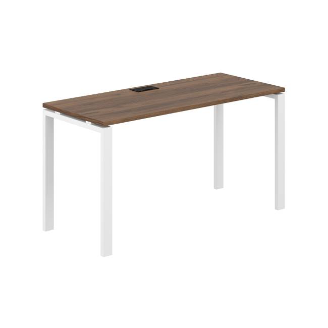 SG.202.DM.63.WH / Стол 1400х600х750 / профиль: 60х30 белый; столешница: дуб модена