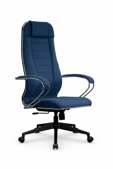 Кресло МЕТТА B 1m 32PF/подл.127/осн.002, рогожка b синий