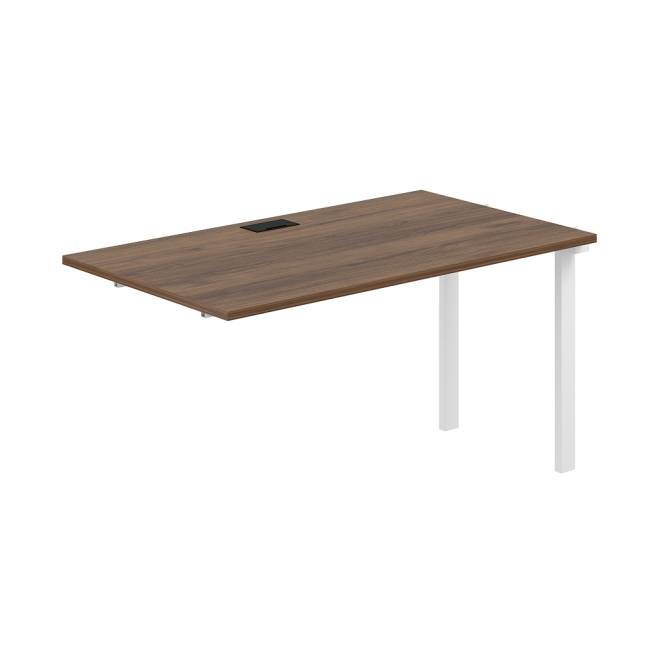 PR.266.DM.P59.WH / Секция рабочей станции s-b-s 1400х800х750 / профиль: 59х59 белый; столешница: дуб модена