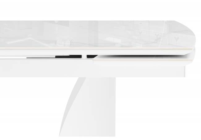 Готланд 180(240)x90 statuario titan gloss / белый