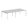 SG.259.WH.44.WH / Рабочая станция 3200х1638х750 / профиль: 40х40 белый; столешница: белый