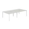 SG.255.SH.63.WH / Рабочая станция 2800х1438х750 / профиль: 60х30 белый; столешница: серый бархат