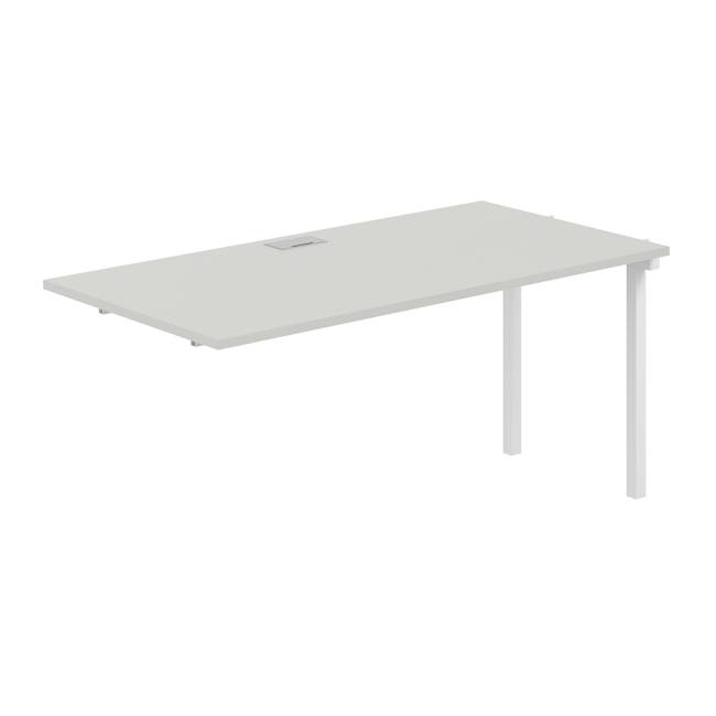 SG.269.SH.44.WH / Секция рабочей станции s-b-s 1600х800х750 / профиль: 40х40 белый; столешница: серый бархат