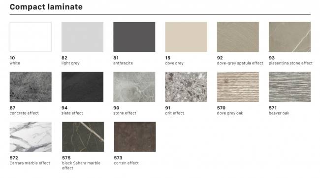 Столик ламинированный кофейный Tripe антрацит, каменный Ø700х510 мм