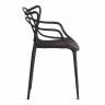 Стул Кет Чаир/Cat Chair (мод.028) пластик, 53х59х82,5см, черный  (Комплект из 2 шт.) черный пластик