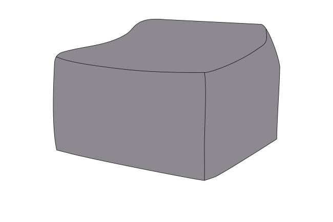 Защитный чехол на стол Латте 160×95×75 см, цвет серый