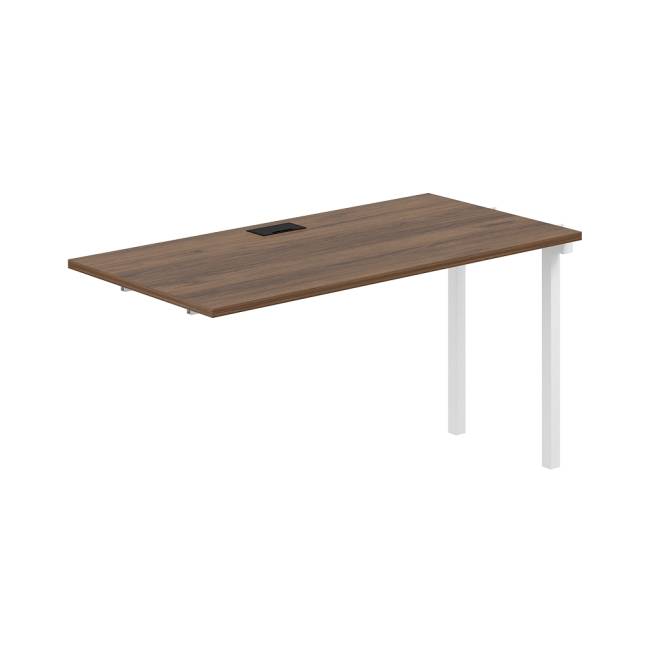 SG.265.DM.44.WH / Секция рабочей станции s-b-s 1400х700х750 / профиль: 40х40 белый; столешница:  дуб модена