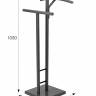 Вешалка костюмная ГАЛАНТ 340 черный/ серый графит
