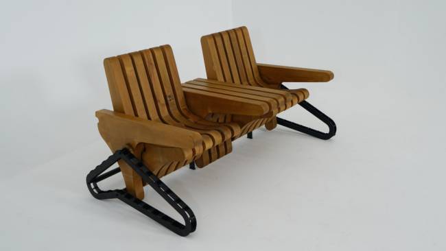 Скамья деревянная Piano 1806х980х620 мм