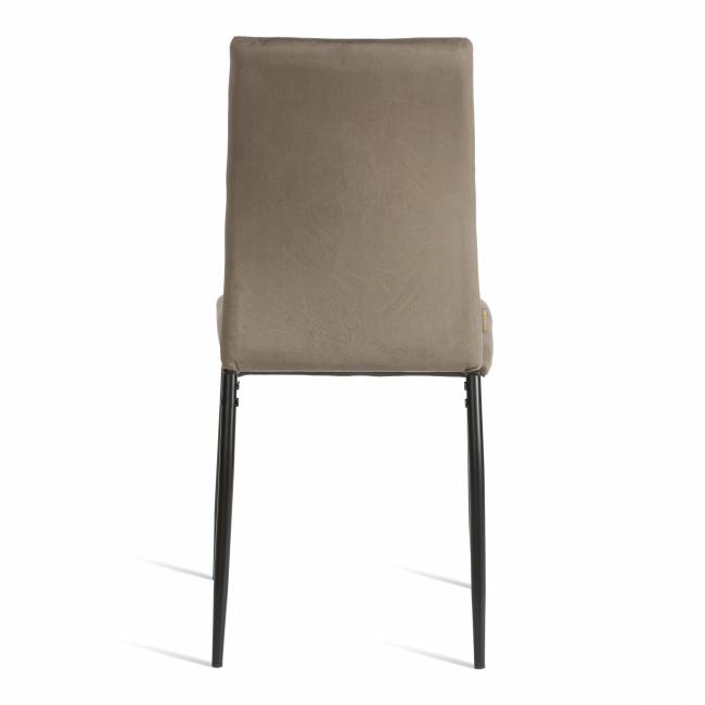Стул Капри/Capri (мод.BC565-DC)/1 шт. в упаковке металл, флок, 43х53х92см, темно-серый HLR24/черный темно-серый металл, флок