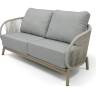 "Прато" лаунж-зона 4-местная плетеная из роупа, цвет светло-серый